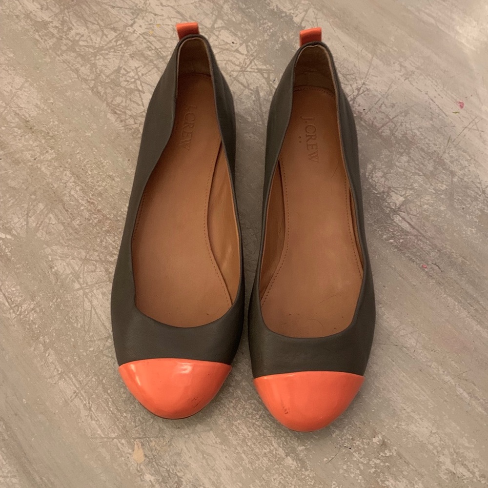 Jcrew flats two tone